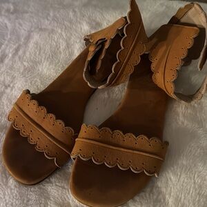 Leather sandals